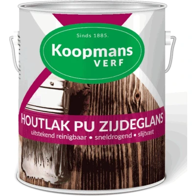 Afbeelding van Koopmans Houtlak PU Zijdeglans 2,5 ltr blank Huis &amp; Interieur