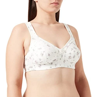 Afbeelding van Susa beugelloze beha voor dames, meerkleurig (champagne, bedrukt 224), 100E