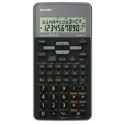 Afbeelding van Sharp EL 531TH calculator Pocket Wetenschappelijke rekenmachine Zwart, Grijs