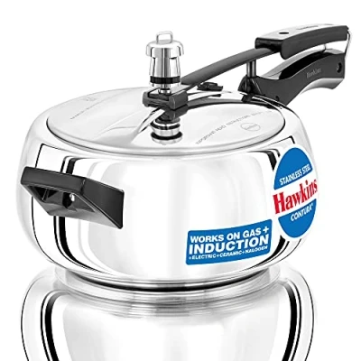 Afbeelding van Hawkins SSC35 Inductievoet RVS snelkookpan, 3,5L, zilver