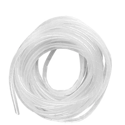 Afbeelding van GTIWUNG 4mm x 25m Kabel Netjes Wrap Management Systeem Cutable Flexibele Buis Spiraal Mouwen voor TV Draad Computer op Thuis of Kantoor, Transparant