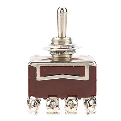 Afbeelding van Tuimelschakelaar ON OFF 4PDT 3 Positie 12 Pole Pins 12mm 15A/250VAC, 10A/380VAC