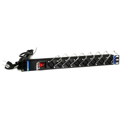 Afbeelding van DSIT 19 inch 8 voudige C13 stekkerdoos geschikt voor serverkast patchkast en flightcase