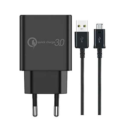 Afbeelding van 18W snellader voor Samsung Galaxy Tab A10.1 / A 7.0 (2016), micro USB oplaadkabel 1,5 m adapter S7 Edge S6 S5 A10 A03 A02 A01 A6 A6+ 2018 Xcover 4 3 A3 A5 A7