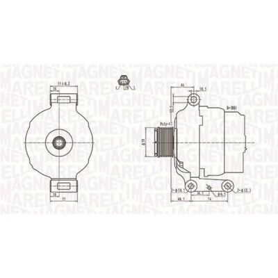 Afbeelding van Magneti Marelli Alternator/Dynamo 063731639010