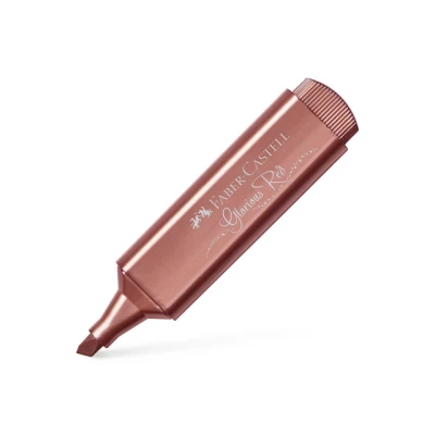 Afbeelding van 10x Tekstmarker Faber Castell 46 metallic rood
