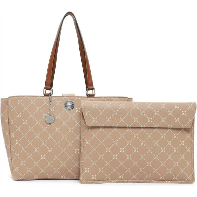 Afbeelding van Tamaris Business tas Schoudertas Anastasia Lock Businesstasche Sand / Cognac Lichtbruin