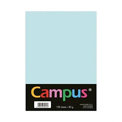 Afbeelding van Plus Office Gekleurd papier, A4, 80 g/m², 210 x 297 mm, A4 zacht, ideaal voor boekbinden, kantoor, tekenen en knutselen, hemelsblauw
