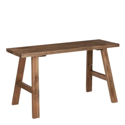 Afbeelding van Bold Houten Bankje L80 x B36,5 H44 cm Gerecycled Hout Bruin