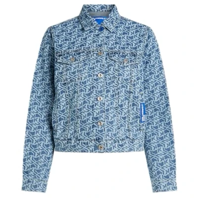 Afbeelding van Karl Lagerfeld Jeans Regular Jacket Spijkerjas, Dames, Maat: Large, Monogram blue