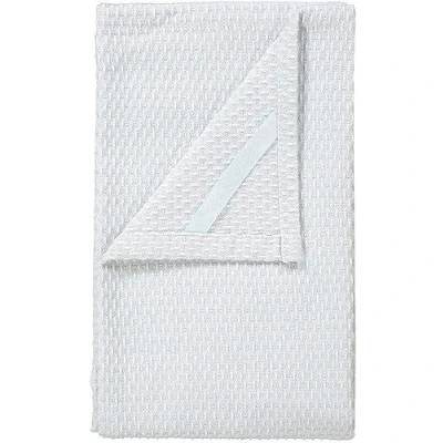 Afbeelding van Blomus Theedoek Ridge Set Van 2 Lily White Micro Chip Wit / Licht Grijs 50x80cm