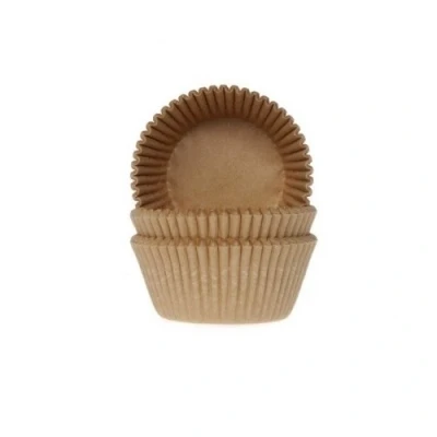 Afbeelding van Cupcake Cups Kraft Gerecycled 60 stuks