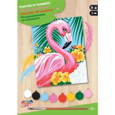 Afbeelding van Sequin Art Schilderen Op Nummer Flamingo