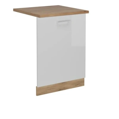 Afbeelding van Vicco R Line Vaatwasser deksel 60 cm , WB Eik Wit Hoogglans
