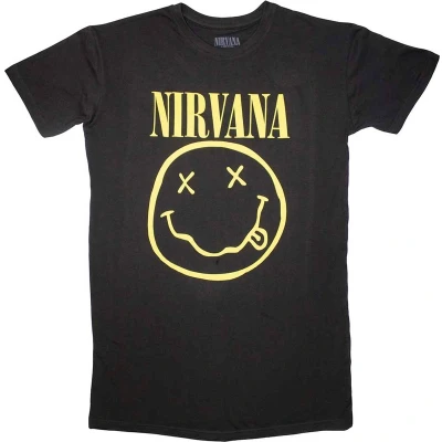 Afbeelding van Nirvana Happy Face Korte jurk S Zwart