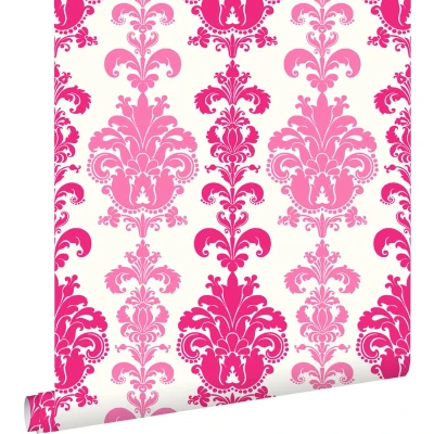 Afbeelding van Leen Bakker ESTAhome Behang Barokprint Roze 53cm X 10,05 M Vlies