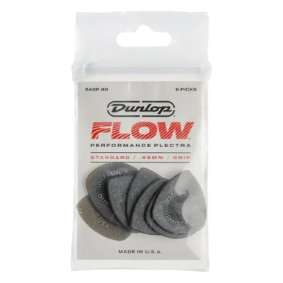 Afbeelding van Dunlop 549P088 Flow Standard Grip 0.88mm plectrumset (6 stuks)