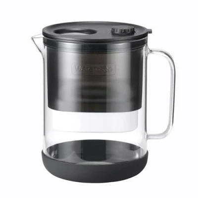 Afbeelding van Waterdrop Glazen waterfilterkan, 1,5 l waterfilterkan met 3 maanden filter, NSF 53 &amp; 42 en 372 gecertificeerd, reduceert PFOA/PFOS, chloor, cadmium, koper, kwik, WD PT 72W