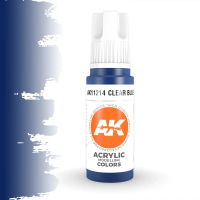 Afbeelding van Clear Blue Acrylic Modelling Colors 17ml AK11214