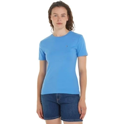 Afbeelding van Tommy Hilfiger NEW SLIM CODY Tshirt basic, Dames, Maat: XS, Blue spell