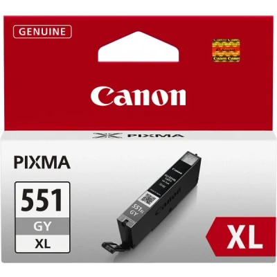 Afbeelding van Canon CLI 551GY XL Inktcartridge Grijs Hoge capaciteit