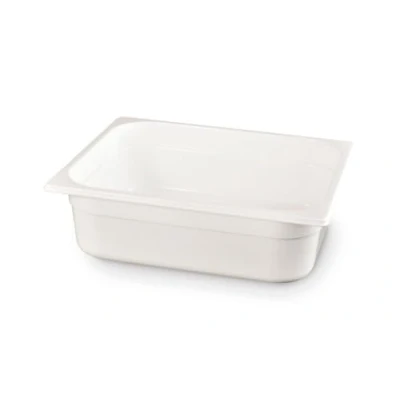 Afbeelding van HENDI Gastronorm container, wit polycarbonaat, temperatuurbestendig van 40 tot 110C, vaatwasserbestendig, geur en smaakloos, 4.0L, GN 1/2, 325x265x(H)65mm,