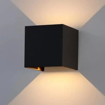 Afbeelding van Wandlamp up and down IP65 Kubus 3000k Bamled