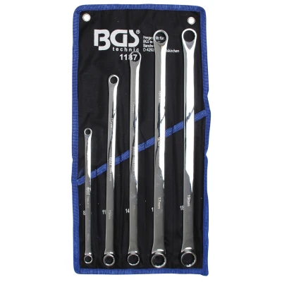 Afbeelding van BGS Ringsleutelset extra lang, vlak 8 19 mm 5 delig
