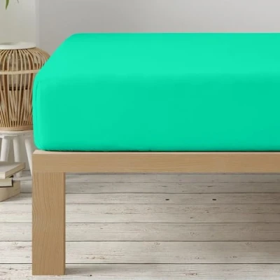 Afbeelding van Degrees home Hoeslaken 150 x 190 verstelbaar microvezel geborsteld groen