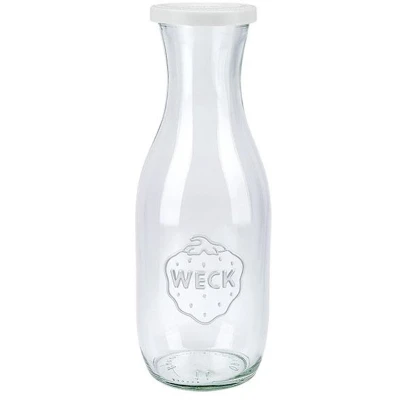 Afbeelding van Weckglas sap 1 ltr. per doos van 6 stuks 766 (exclusief weckklemmen)
