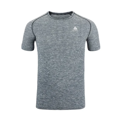 Afbeelding van T Shirt Odlo Men Crew Neck S/S Essential Seamless Grey Melange M