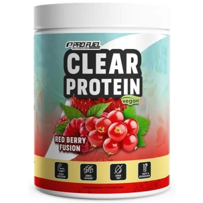 Afbeelding van Clear Proteïne, veganistisch, 360 g, rood berry fusion, ongelooflijk lekkere en verfrissende eiwitdrank, veganistisch helder weiproteïne/Iso alternatief met hoogwaardig erwteneiwithydrolysaat,