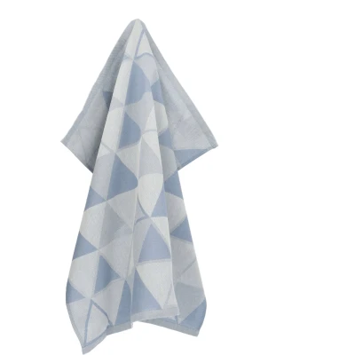 Afbeelding van Theedoek Bunzlau Castle Triangles Grijs Blauw