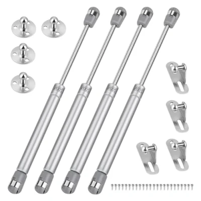 Afbeelding van 4 stuks gasveren, 200 N/20 kg gasdrukdemper, klepbeslag, compressieveer, meubels, kastdeur, schokdemper, keukenkast