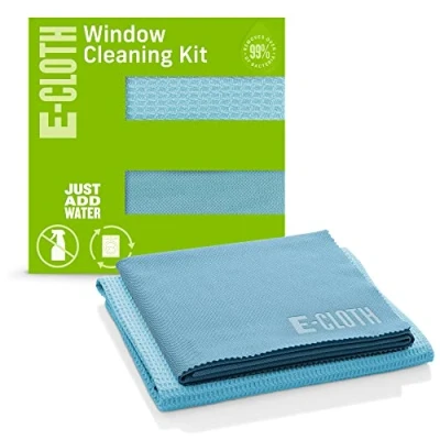 Afbeelding van e cloth Raamschrobben &amp; polijstset microvezel reinigingsdoekset, Alaskan Blue, Old Version