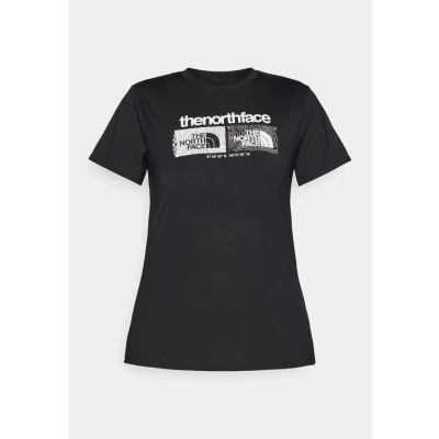 Afbeelding van The North Face Foundation TEE Graphic Tshirt print, Dames, Maat: 32, Black
