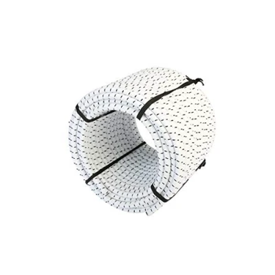 Afbeelding van Magma Elastische Koordrol 8mm Diameter Bungee touw voor Vissen Zeilen Varen Kamperen en Dekzeilen Gebruik Binnen Buiten Keuken Werkplaats Tuin (25m, Wit)