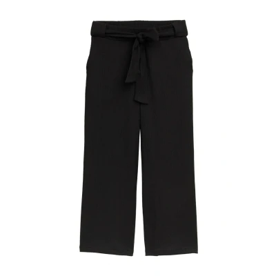 Afbeelding van TOM Tailor Denim HIGH Waist Culotte MIT BINDEGÜRTEL Broek, Dames, Maat: XS, Deep black