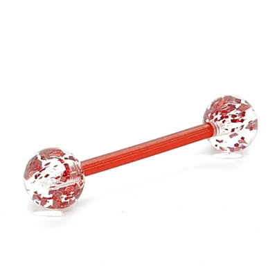 Afbeelding van Glitter Rood Tong Piercing