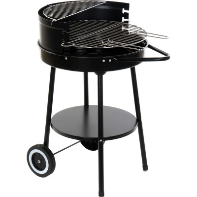 Afbeelding van Kolenbarbecue met wielen DKD Home Decor Metaal (59 x 49 82 cm)