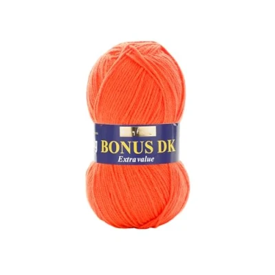 Afbeelding van Hayfield Bonus DK dubbel gebreid, lichtoranje (981), 100 g van Sirdar