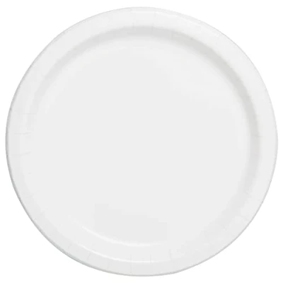 Afbeelding van Unique 31056EU Milieuvriendelijke Papieren Borden 23 cm Witte Kleur 16 Stuks (Pak van 1)