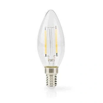 Afbeelding van LED Filamentlamp E14 Kaars 2.2 W 470 lm 2700 K Warm Wit Nedis