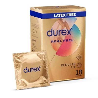 Afbeelding van Durex 18 stuks echte feel condooms latexvrij voor verbeterde gevoeligheid