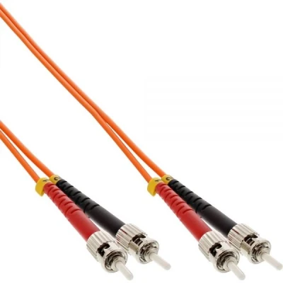 Afbeelding van ST Duplex Optical Fiber Patch kabel Multi Mode OM2 2 meter InLine