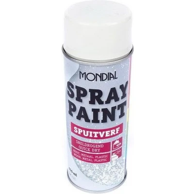 Afbeelding van Mondial Spray paint RAL 9010 zijdeglans wit 400ml