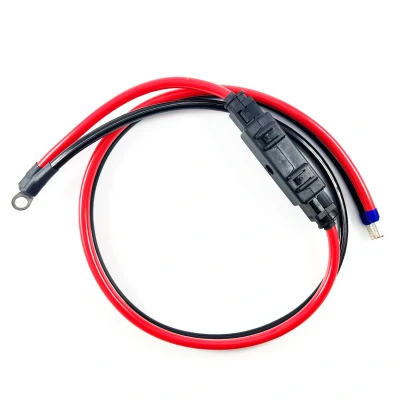 Afbeelding van Accukabel 16mm2 Compleet 1m incl Mega zekeringhouder (inline) 100/150A
