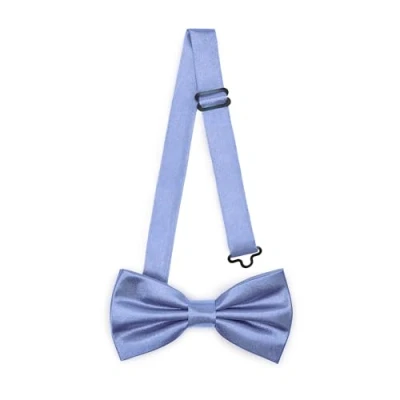 Afbeelding van Ladeheid Vlinderdas voor kinderen, voorgebonden, verstelbare band, glanzend design, ideaal bruiloft, verjaardag, eerste schooldag, duurzaam en stijlvol, afmetingen 10 cm x 5 BKS, blauw, 10cm