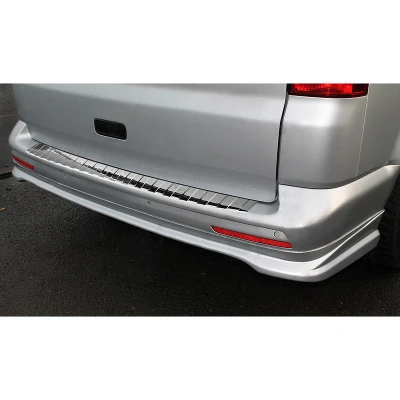 Afbeelding van Avisa RVS Achterbumperprotector passend voor VW Transporter T5 2003 2015 (alle) &amp; T6 / FL 2019 (met achterdeuren) &#039;Ribs&#039;