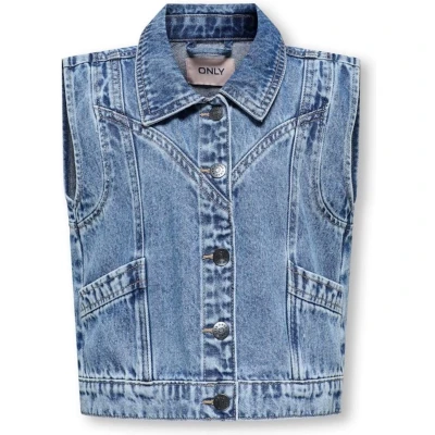 Afbeelding van KIDS ONLY GIRL gilet KOGKENNEDY medium blue denim